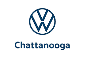 Volkswagen logo above the word "Chattanooga" in blue font.