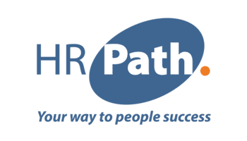 HR Path logo with the tagline "Your way to people success" under a blue ellipse with the word "Path" inside.