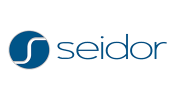 Seidor logo featuring a stylized "S" inside a blue circle followed by the company name in blue text.
